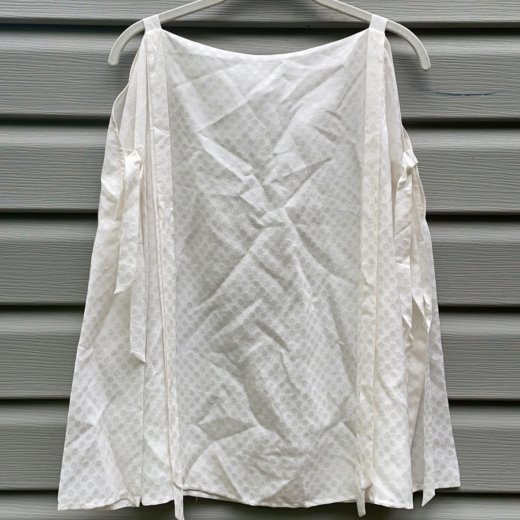 Club Monaco Silk Cold Shoulder Blouse
